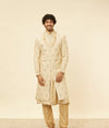 Dusty Pink Bel Buti Patterned Sherwani Set