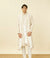 Warm White Sherwani with Embroidery