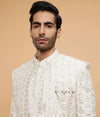 Warm White Sherwani with Embroidery